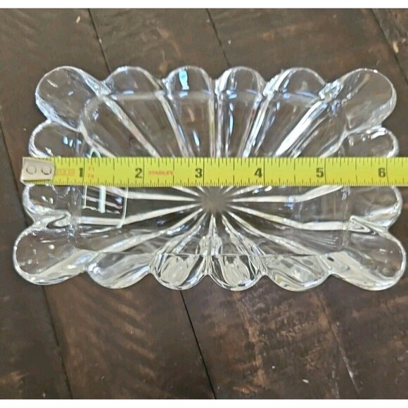 Heisey Crystolite Ash Tray UV 365 Reactive Manganese Glass - Picture 5 of 5